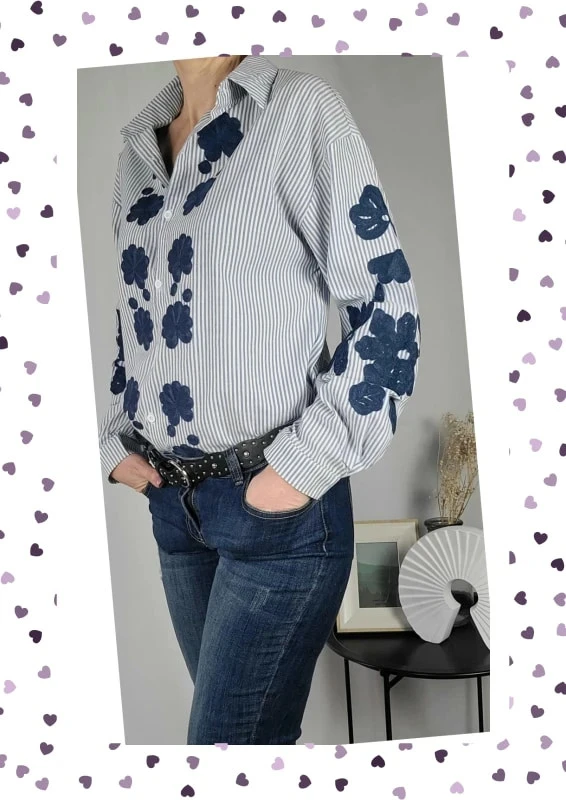 Camisa bordada – 100% algodón – Musy Muse – Nueva - Varias tallas disponibles – photo 5